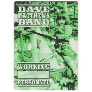 Vintage 2004 Dave Matthews Backstage Pass Working Personnel